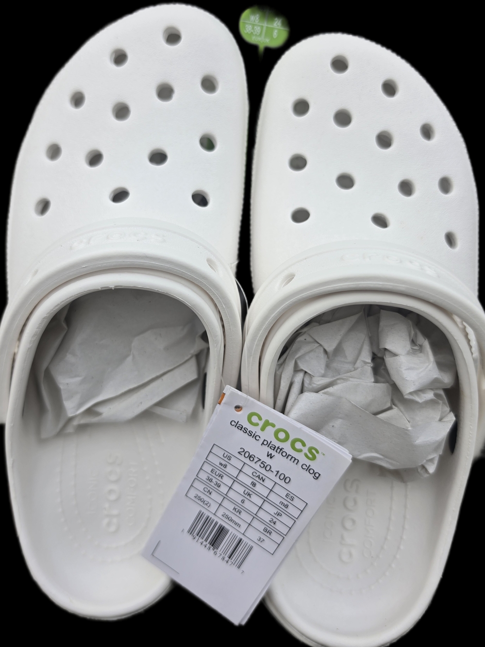 Crocs Classic Platform Clog. Womens Size 8 - Picture 2 of 4